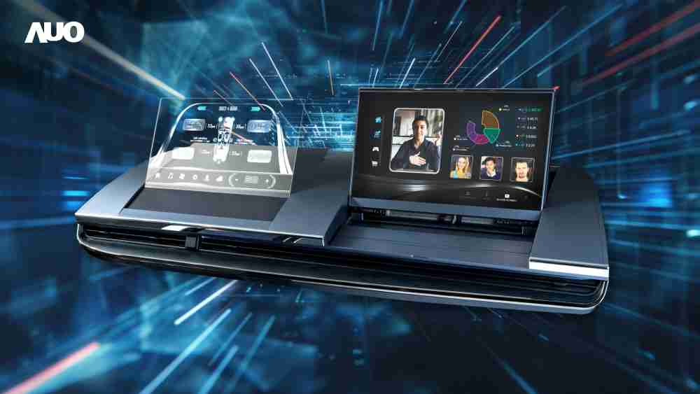 888.BY集团电子游戏Micro LED Display HMI解决方案打造透明Micro LED前座仪表，，，呈现信息并保留驾驶视野开阔；亦为副驾驶座乘客打造收放自如的Micro LED屏幕，，，在不影响显示质量的前提于显示区内建镜头，，，让用户能与视讯对象直接眼神接触，，提供绝佳的双向沟通体验