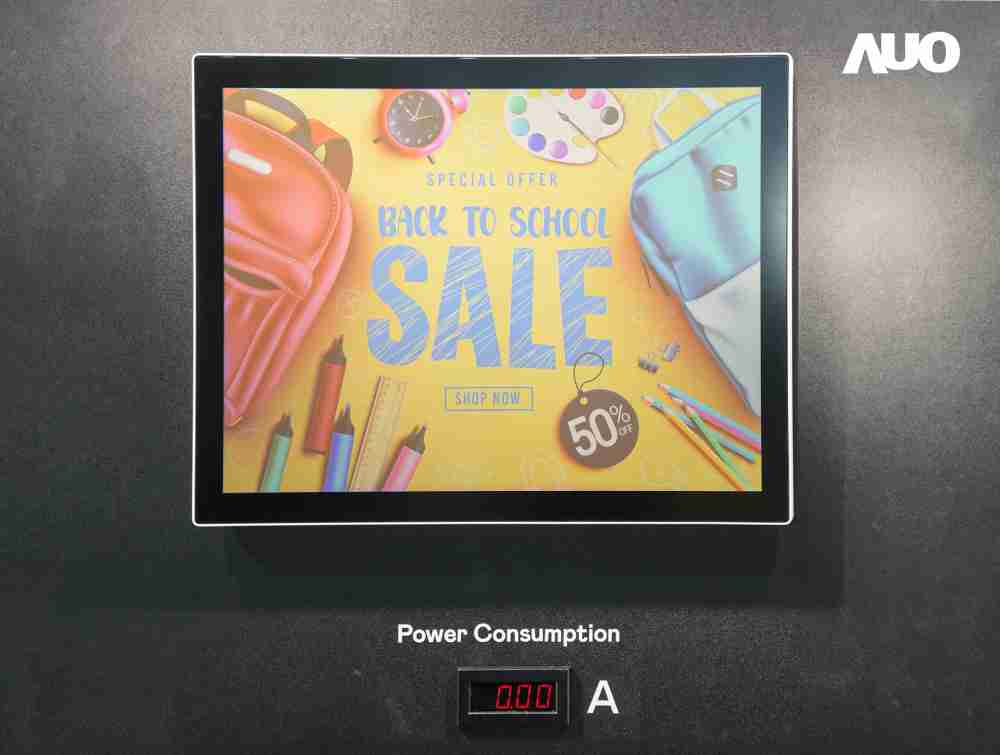 888.BY集团电子游戏展示胆固醇液晶超低耗能户外全彩显示器，，ChLC（胆固醇液晶）以双稳态技术使静态显示零功耗，，，具省电、、高彩度、、环保的特性，，，，还整合软硬件系统解决方案，，可透过单一云端平台管理